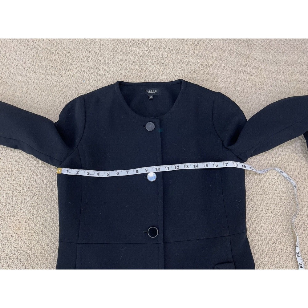 talbots women wool overcoat size 10 - Picture 5 of 10